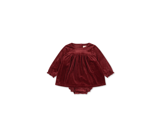 Jingle Kjole/Romper, Red Dahlia - Konges Sløjd