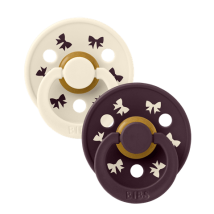 Holiday Bow Colour 2-pk - Ivory/Plum