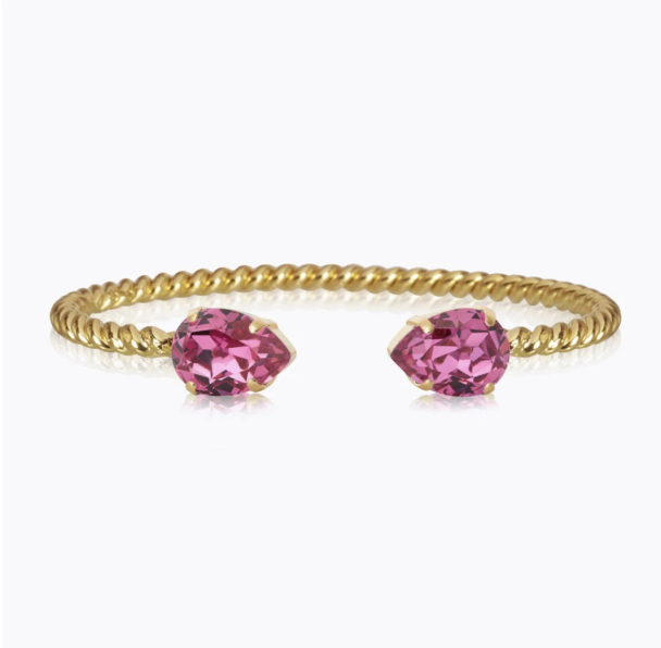 Mini Drop Bracelet - Dark Rose 
