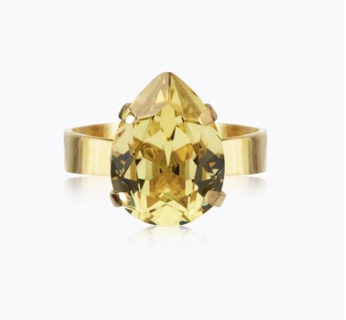 Mini Drop Ring - Dark Jonquil
