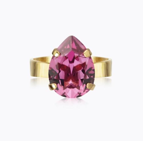 Mini Drop Ring - Dark Rose 