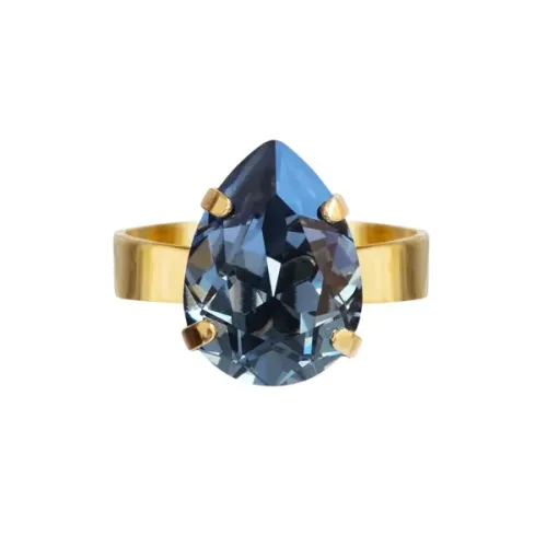 Mini Drop Ring - Denim Blue 