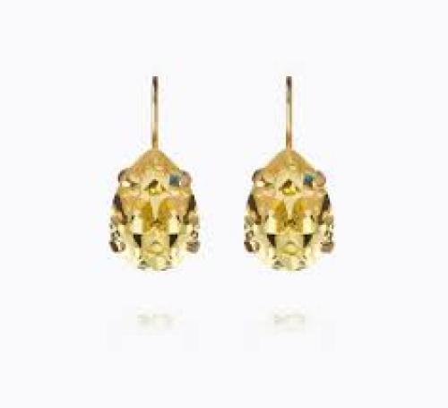 Mini Drop Clasp Earrings - Dark Jonquil 
