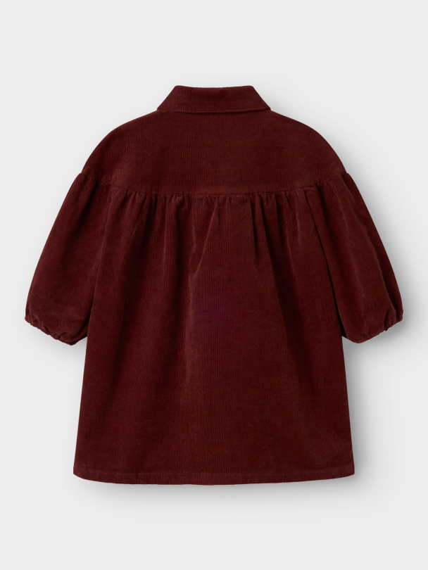 NMFOBERT LOOSE LS CORD DRESS 4122-HG LIL - Image 2