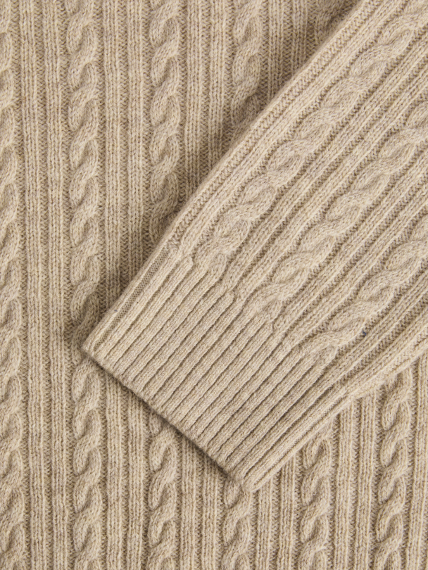 JPRBLULAMBSWOOL KNIT CABLE CREW NECK - Image 4