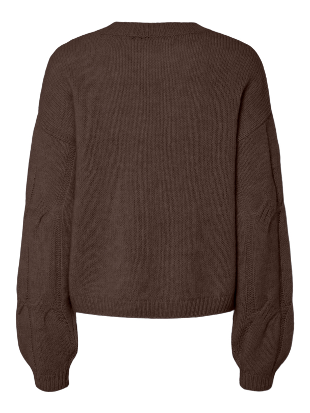 PCJENNA LS O-NECK CABLE KNIT NOOS BC - Image 3