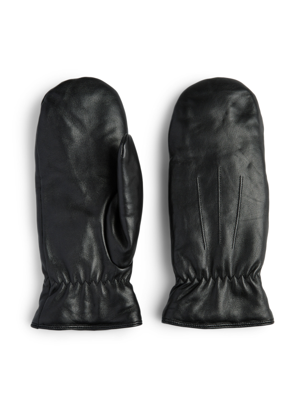 PCNELLIE LEATHER MITTENS NOOS - Image 4