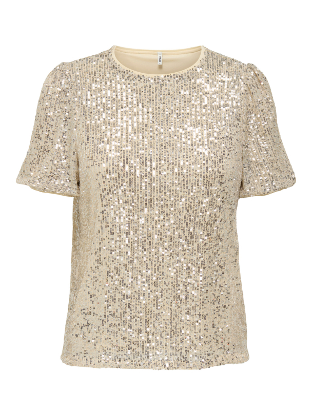 ONLANA S/S LOOSE SEQUINS TOP JRS - Image 1