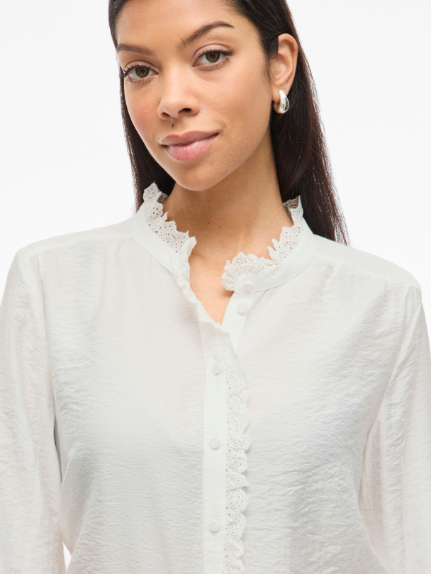 VIMALIMA L/S FRILL SHIRT/PB - Image 4