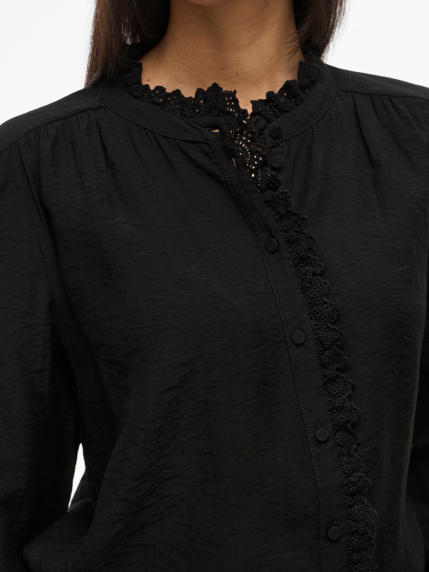 VIMALIMA L/S FRILL SHIRT/PB - Image 3