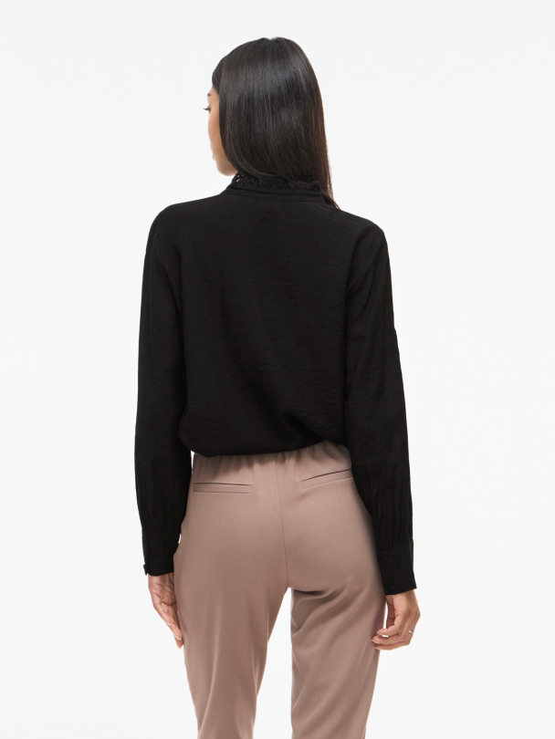 VIMALIMA L/S FRILL SHIRT/PB - Image 4