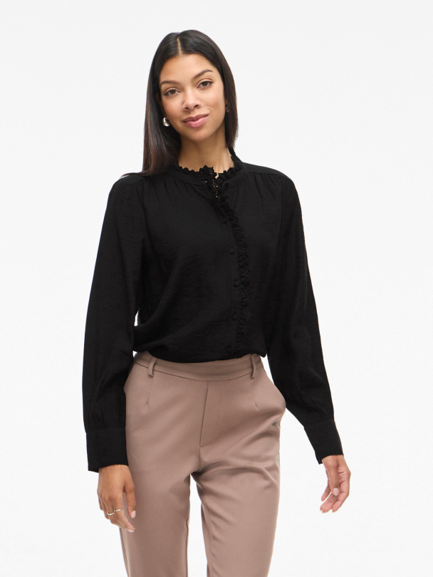 VIMALIMA L/S FRILL SHIRT/PB - Image 5