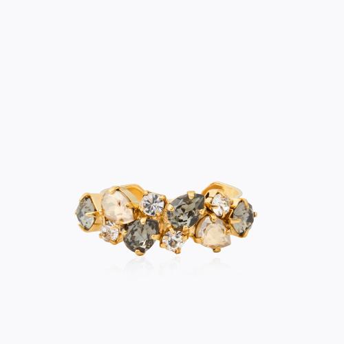 Gabriella Ring Gold - Black Golden Combo