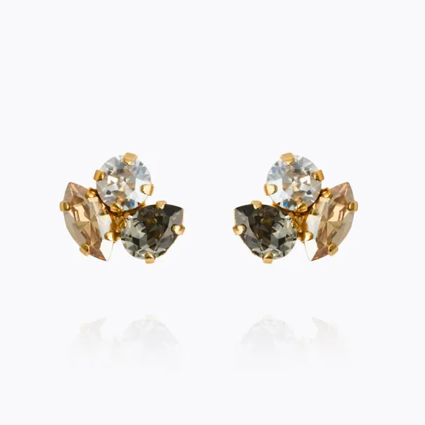 Ana earrings gold - black golden combo - Image 2