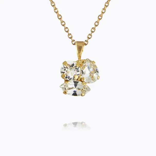 Ana necklace - Gold crystal - Image 2
