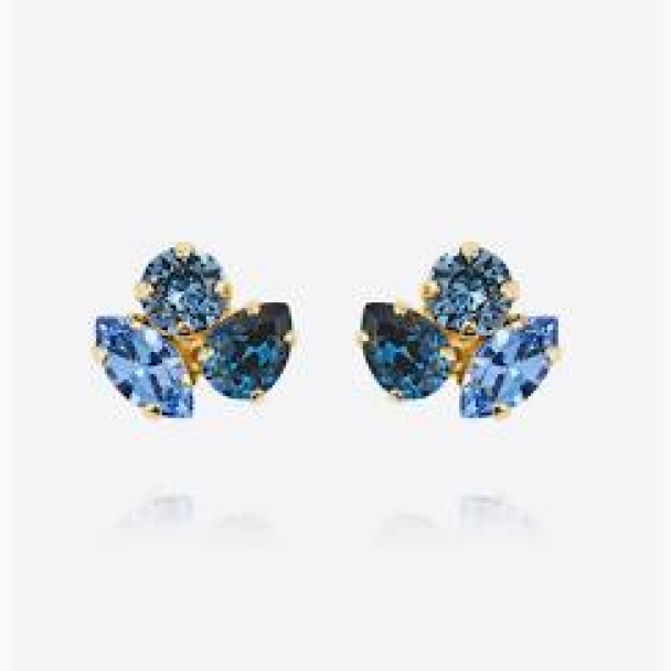 Ana earrings gold - Denimblue Combo - Image 1