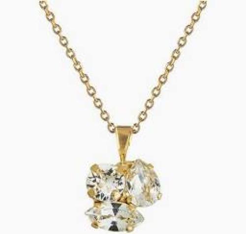 Ana necklace - Gold crystal