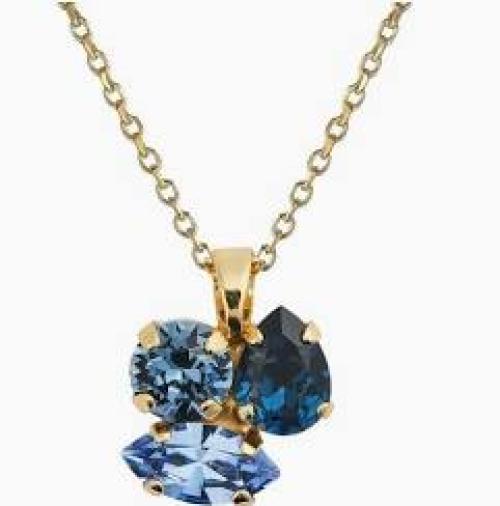 Ana necklace - Denimblue Combo