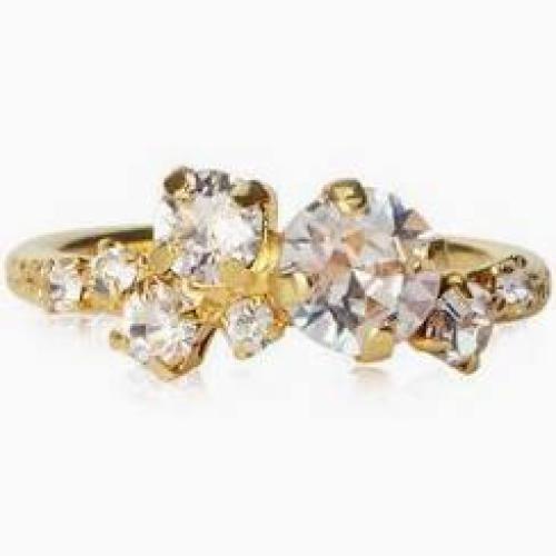 Stardust Ring - Gold Crystal