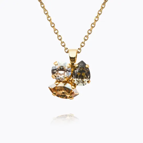 Ana necklace - Black golden combo