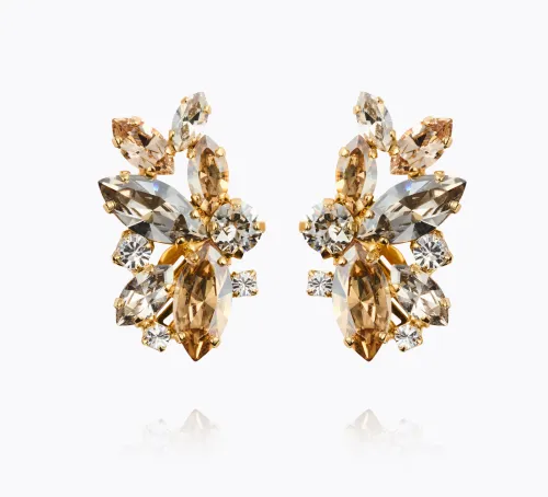 Havanna Earrings Gold - Silvershade Combo