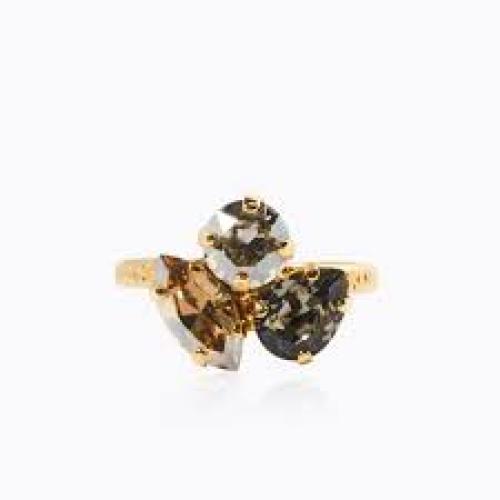 Ana Ring Gold - Black Golden Combo