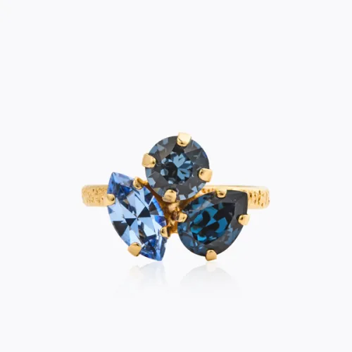 Ana Ring Gold - Denimblue Combo