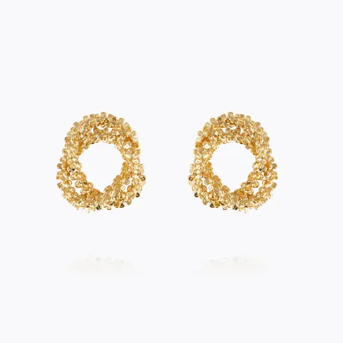 Gemma Knot Earrings - Gold