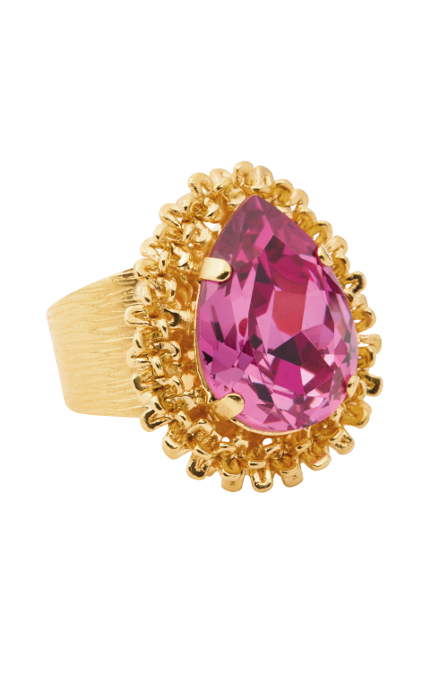 Classic Gemma Ring Gold - Dark Rose