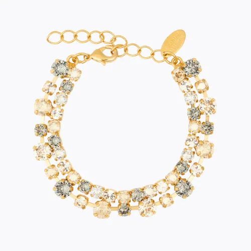 Mini Pomona Bracelet Gold - Golden Black Combo