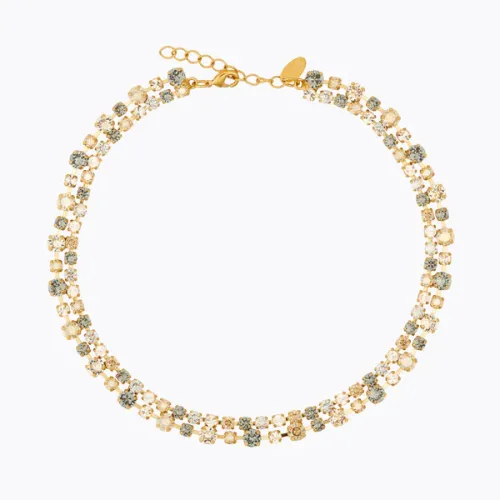 Mini Pomona Necklace Gold - Black Golden Combo