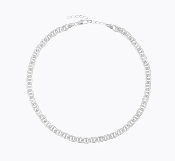 Betty Chain Necklace - Rhodium