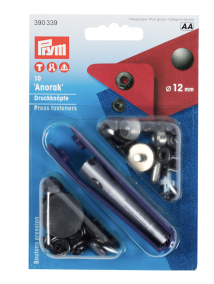 Trykknapper Anorakk 12mm 