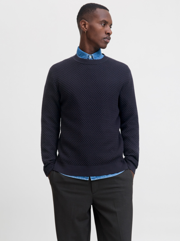 JPRBLUBARKLEY KNIT CREW NECK CH LN - Image 3