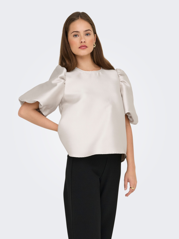 ONLMANNY 2/4 HEAVY SATIN TOP WVN CS - Image 3