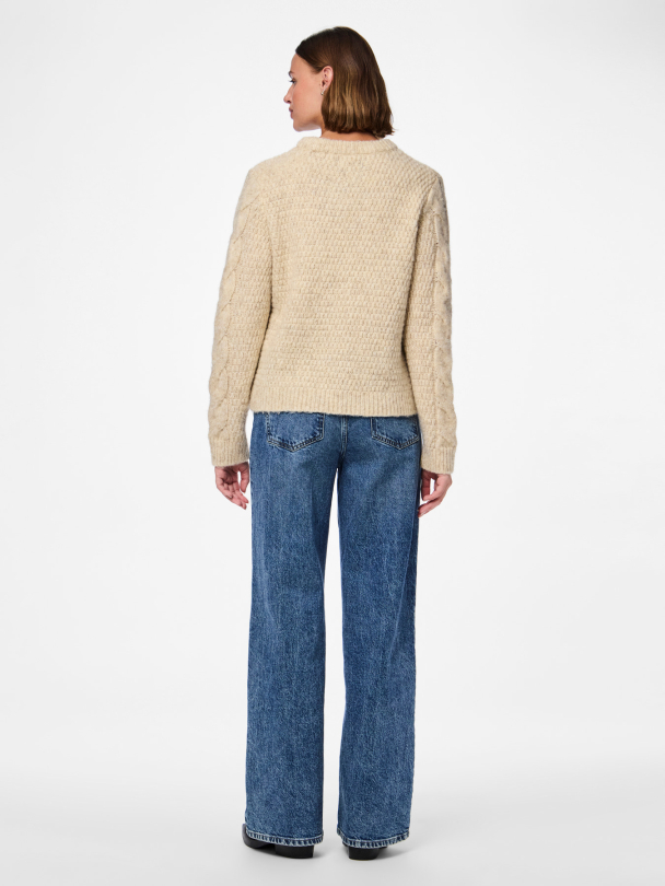 PCNINA LS O-NECK KNIT NOOS BC - Image 2