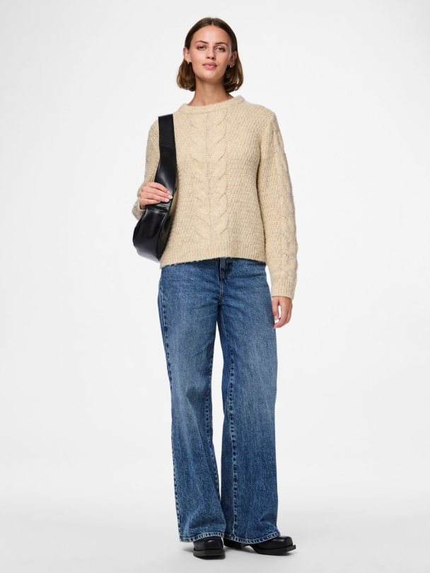 PCNINA LS O-NECK KNIT NOOS BC - Image 5