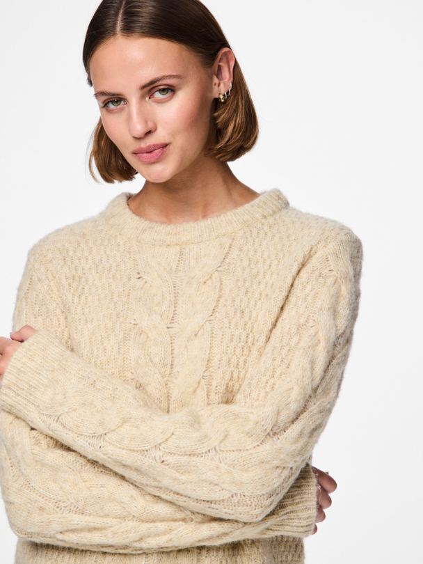 PCNINA LS O-NECK KNIT NOOS BC - Image 6