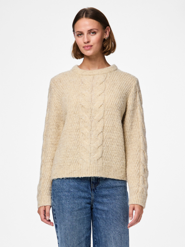 PCNINA LS O-NECK KNIT NOOS BC - Image 7