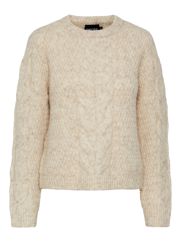 PCNINA LS O-NECK KNIT NOOS BC - Image 1