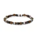 Brunt naturstein armbånd 6mm