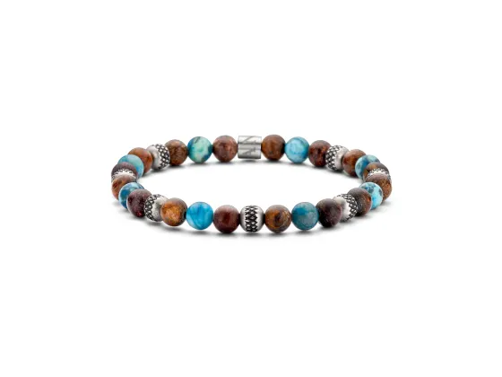 Turkis naturstein armbånd 6mm
