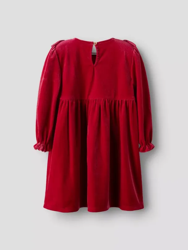 NMFRinne Velourkjole Rød - Image 2