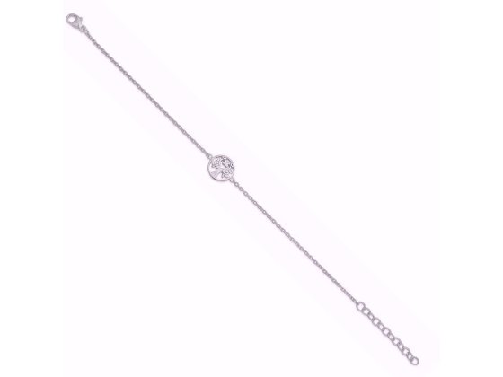 Sølv livets tre armbånd 