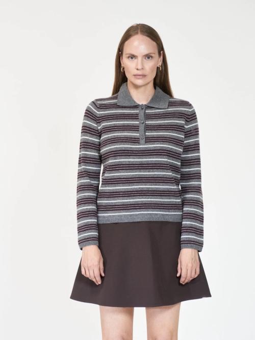 Cassie Stripe Grey Multi