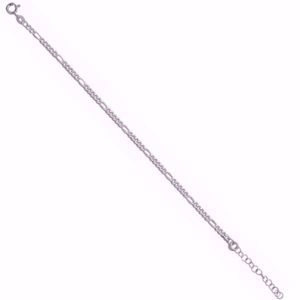 Sølv armbånd Figaro (2mm)