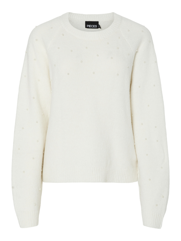 PCPAM LS O-NECK OVERSIZE PEARL KNIT BC - Image 1