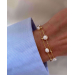 Armbånd forgylt med ferskvannsperler 