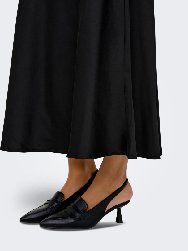 Only Mika langt satengskjørt - Image 4