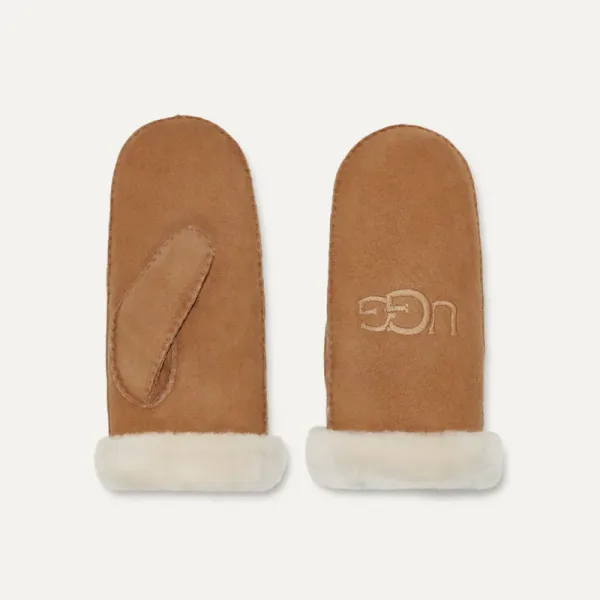 SHEEPSKIN EMBROIDERED MITTEN